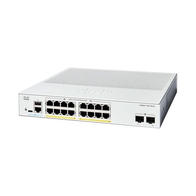 Switch Cisco Catalyst 1300 Series 16G PoE+/2SFP (C1300-16FP-2G) (SYN.C1300-16FP-2G)