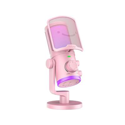 FIFINE ไมโครโฟนคอนเดนเซอร์ USB รุ่น AM6P สีชมพู (FFN-541046433-4521)