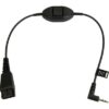 Jabra QD Cord w. PTT – 2,5mm goldpl.tip: m+, ring: r (JBA-8800-00-55)
