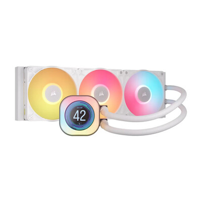 LIQUID COOLER CORSAIR iCUE LINK TITAN 360 RX LCD RGB WHITE (CW-9061026-WW)